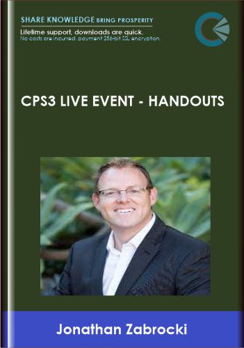 CPS3 Live Event - Handouts - Jonathan Zabrocki
