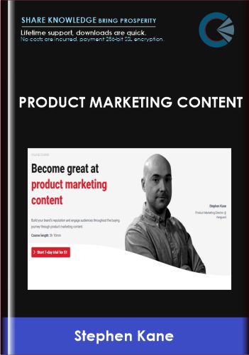 Product Marketing Content - ConversionXL, Stephen Kane