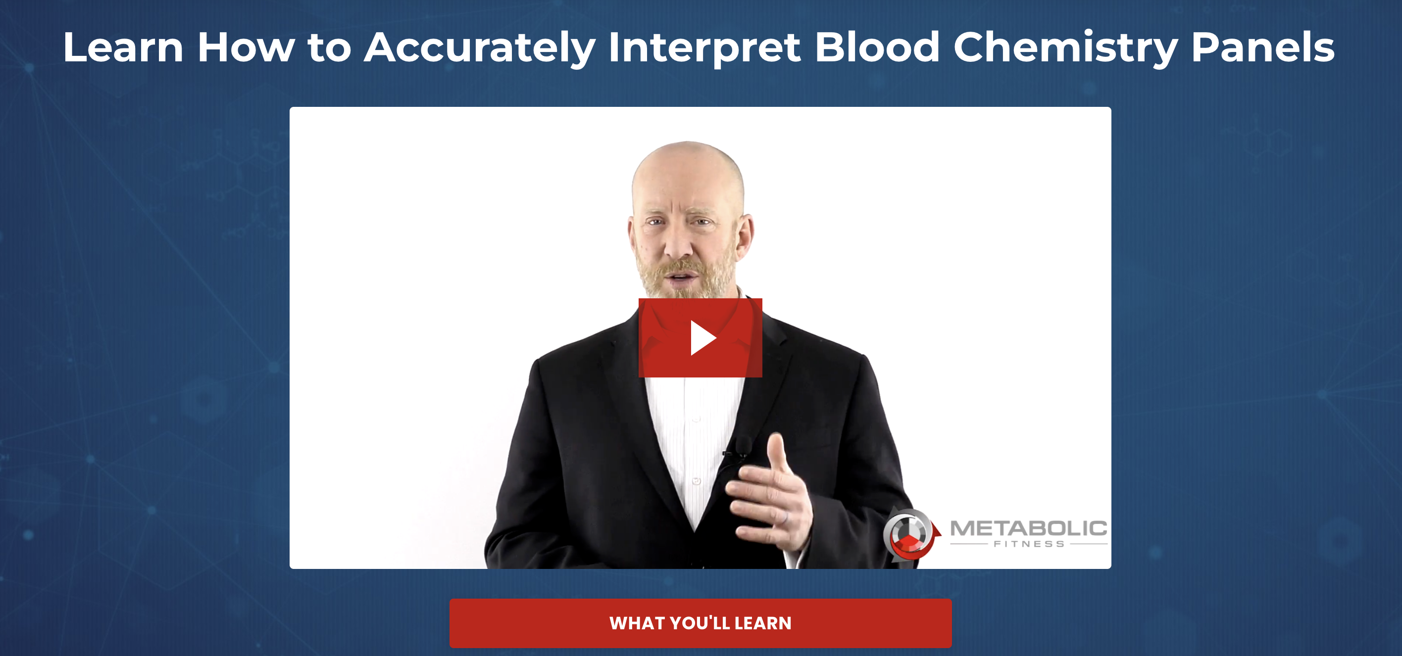 Metabolic Fitness Level III - Blood Chemistry Interpretation - Bryan Walsh 