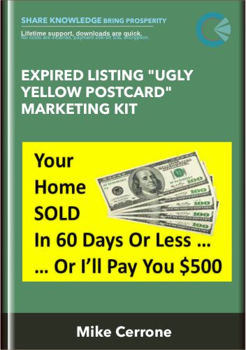 Expired Listing "Ugly Yellow Postcard" Marketing Kit - Mike Cerrone