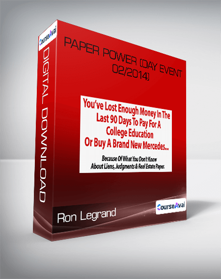 Ron Legrand - Paper Power (Day Event 02/2014)