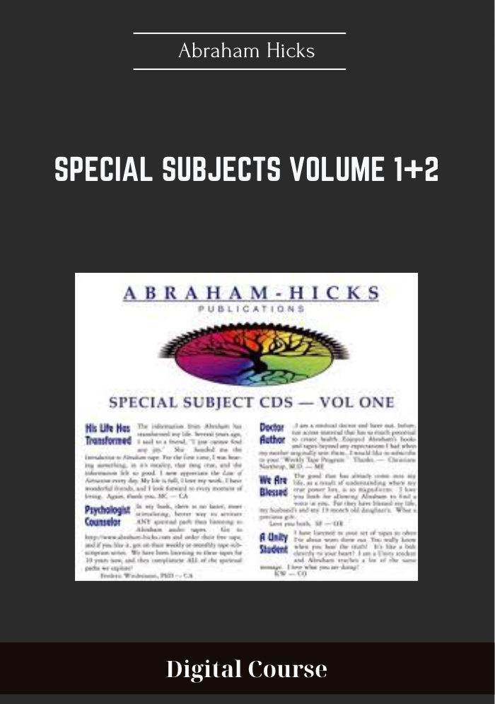 Special Subjects Volume 1+2 - Abraham Hicks