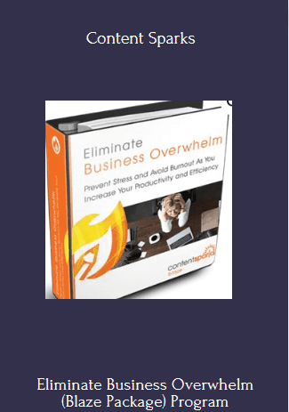 Eliminate Business Overwhelm (Blaze Package) Program By Content Sparks
