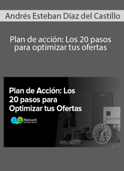 Andres Esteban Diaz del Castillo Plan de accion Los 20 pasos para optimizar tus ofertas 250x343 1 | eSy[GB]