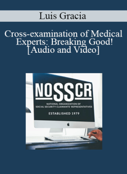 Audio and Video Luis Gracia Cross examination of Medical Experts Breaking Good 250x343 1 | eSy[GB]