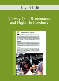 Joy of Life Norway Oslo Restaurants and Nightlife Brochure 250x343 1 | eSy[GB]