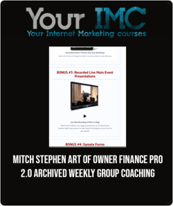 Mitch Stephen Art of Owner Finance Pro 20 Archived Weekly Group Coaching imc 250x297 1 | eSy[GB]