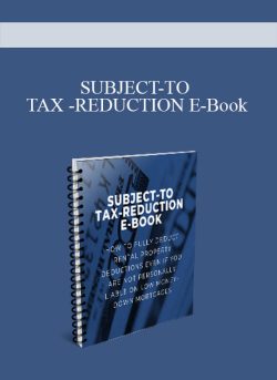 SUBJECT TO TAX REDUCTION E Book 250x343 1 | eSy[GB]