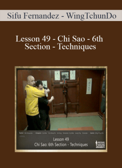 Sifu Fernandez WingTchunDo Lesson 49 Chi Sao 6th Section Techniques 250x343 1 | eSy[GB]