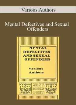 Various Authors Mental Defectives and Sexual Offenders 250x343 1 | eSy[GB]