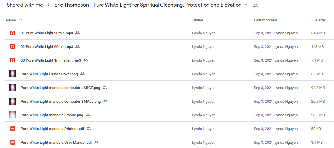 Eric Thompson - Pure White Light for Spiritual Cleansing, Protection and Elevation