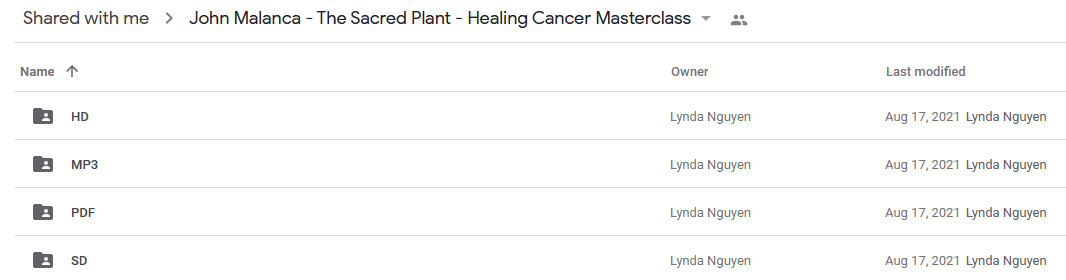 John Malanca - The Sacred Plant - Healing Cancer Masterclass