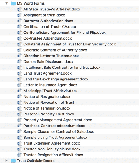 Land Trust Forms