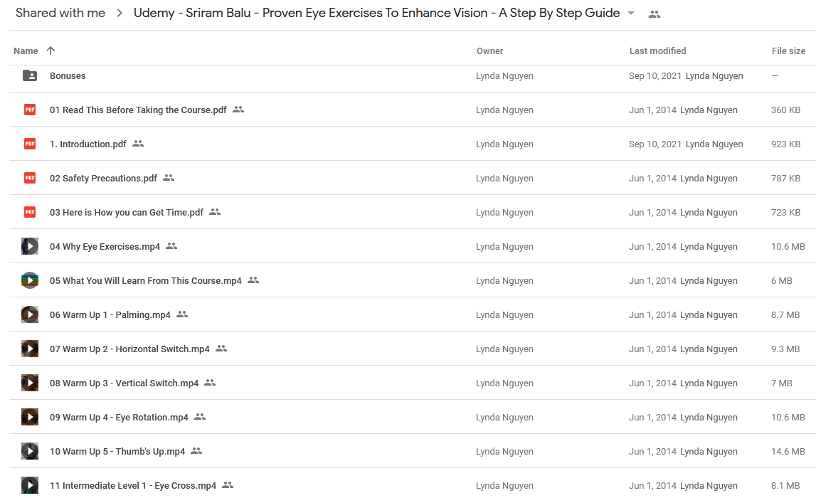 Udemy - Sriram Balu - Proven Eye Exercises To Enhance Vision - A Step By Step Guide